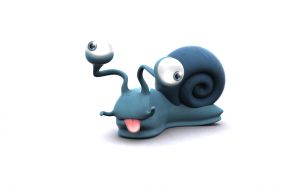 3D snail wallpaper