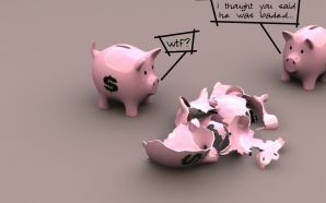 3D Pigs Wallpaper