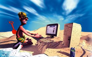 3D Computer Sandbeach