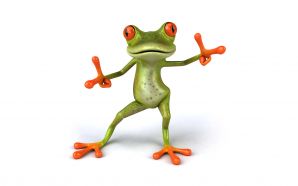 Free frog 3d wallpaper for desktop