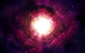 Free Purple 3D Universe wallpaper