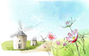 Romantic windmill