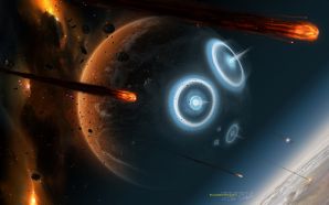 Universe and planets digital art wallpaper praedestinatio