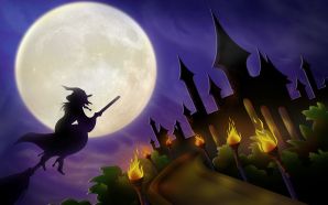 22 Halloween Witches picture - halloween art illustration