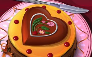 PSD Food illustrations 3121 heart-shaped cake dessert