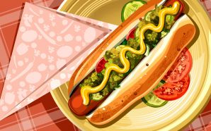PSD Food illustrations 3126 hot dog illustration hotdog picture