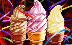 PSD Food illustrations 3195 twist cone ice cream ice cream picture