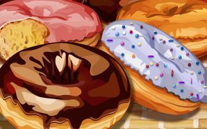 PSD Food illustrations 3196 doughnuts Donut illustration