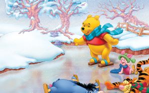 Free Winne the Pooh Christmas Image wallpaper