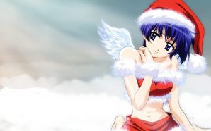 Free Cute Christmas Angel wallpaper