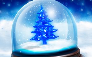 Free Snowy Christmas Tree wallpaper