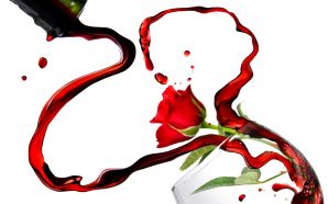Free Romantic Valentine's Wine Desktop Wallpaper wallpaper