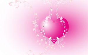 Free Charming 3D Valentine's Day Heart Desktop Wallpaper wallpaper