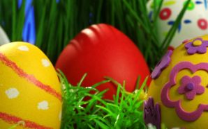 Free Easter Day Color Eggs Wallpaper wallpaper