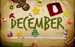 Merry xmas and Happy New Year - Calendar December