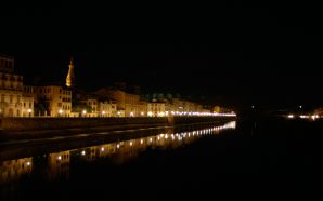 Wallpaper Festival of Lights - Arno River Florence at Night