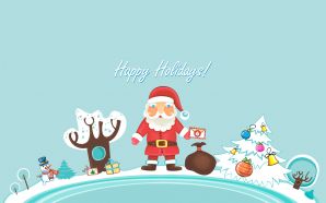 2013 Christmas Santa Claus Happy Holidays