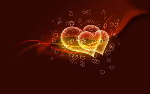 Happy Valentine's Day Flying Hearts