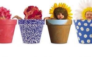 Baby in Flowerpot