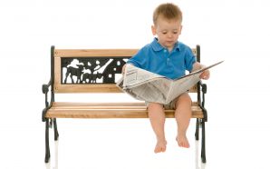 Baby can read newspapers