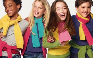 Colorful children's fashion wallpaper