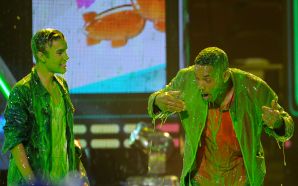 Justin Bieber and  Smith Slime 2012