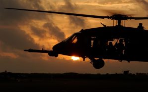 Helicopters - sunset