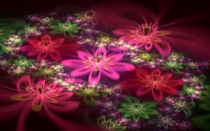 colorful abstract flowers