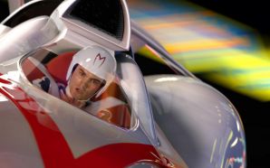 EMILE HIRSCH as Speed Racer driving