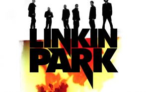 linkin park with fire flame