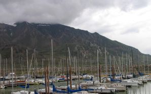 boats parking in Great Salt Lake