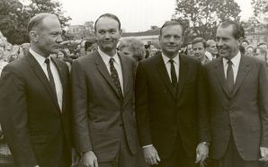 President Nixon Meets the Apollo 11 Astronauts on the Lawn of the White House
