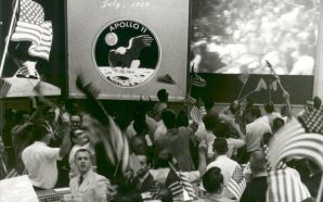 Mission Control Celebrates After Conclusion of the Apollo 11 Lunar