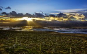 HDR Iceland Landscape The Fjord Sunset