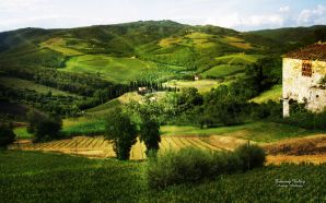 landscape photo manipulation Tuscany Valley