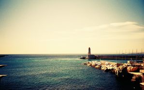 Lmography lighthouse by nice port