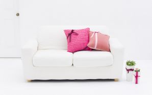 Cute White Sofa
