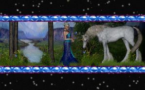 Horse wallpaper - Lady and the Unicorn