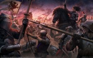 Horse wallpaper - the battle of sunset