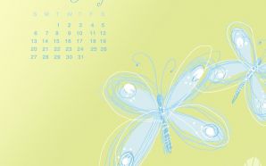 butterfly July calendar