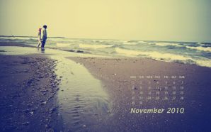 Free Romantic Beach Calendar wallpaper