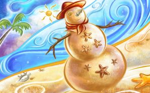 Magic Beach Snowman