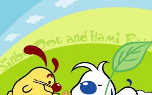 Sinbo dog and Hami rabbit