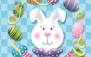 Free Adorable Cartoon Easter Bunny wallpaper