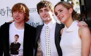 Emma Watson with Daniel Radcliffe Wide