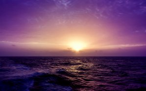 Purple Sea Sunset